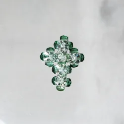  - Brooch Viridiana -  - Laiton argenté